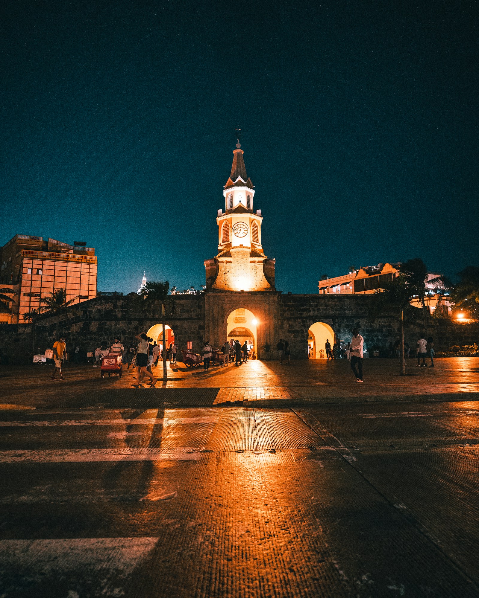 Cartagena’s architecture at night